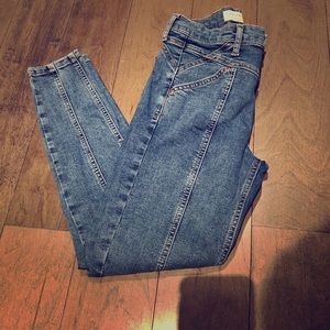 Topshop Jamie Jeans in blue wash